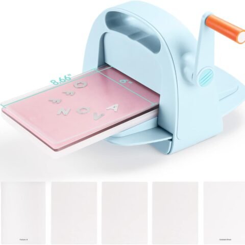 Die Cutting and Embossing Machine, 6" Opening, for Dies and Embossers, Card Making and Scrapbooking Supplies Tools, Perfect for Invitations, Birthday Cards, Greeting Cards