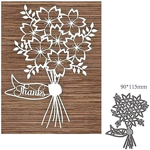 Metal Cutting Die Mold Flower Decoration Scrapbook Paper Stencils Dies Design Making Greetings Frame Practice Sentiments Mould Blade Punch Decorative Embossing Template Machine Supplies