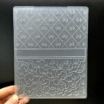 3D Plastic Embossing Folder Template Bow&Small Flowers Texture 4.7x5.91 Inch for Card Making DIY Scrapbooking Paper Crafting Handmade Crafts Scrapbooking Arts Supplies Scrapbook Decor