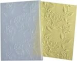 3D Peony Flowers Plastic Embossing Folders for Card Making or Journaling Blossom Embossing Folder for Paper Crafting