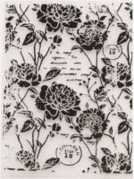 Vintage Style Roses Flowers Background Plastic Embossing Folder for Scrapbook DIY Album Card Tool Plastic Template Folders