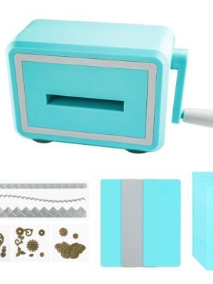 Portable Manual Die Cutting & Embossing Machine, Craft Mini Die Cutting Machine for Starter Kit, Card Making, Scrapbooking, Arts & Crafts, 2.5” Opening