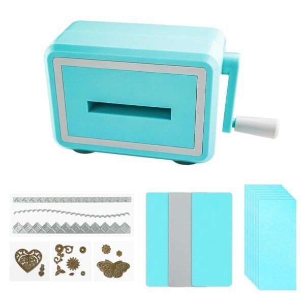 Portable Manual Die Cutting & Embossing Machine, Craft Mini Die Cutting Machine for Starter Kit, Card Making, Scrapbooking, Arts & Crafts, 2.5” Opening