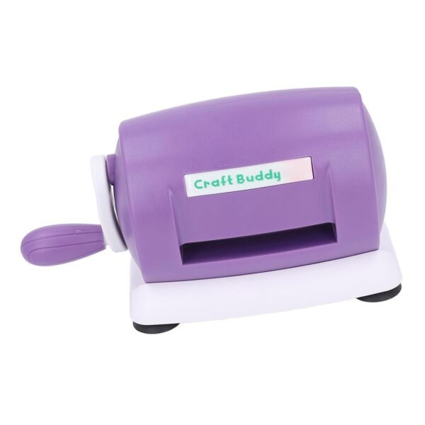 Manual Die Cutting Embossing Machine, Portable Cut Machines, 9 inch Opening Scrapbooking Machine Full Kit Included with Universal Plate System, White