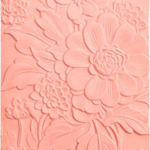 3D Embossing Folder for Card Making Texture Fades Blossom Bloom Floral Plastic Embossing Folder Template for DIY Scrapbooking Paper Crafting Handmade Crafts Scrapbooking Arts Supplies Scrapbook Decor