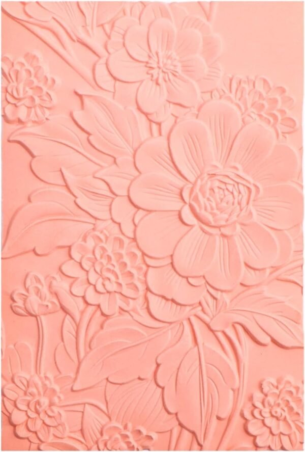 3D Embossing Folder for Card Making Texture Fades Blossom Bloom Floral Plastic Embossing Folder Template for DIY Scrapbooking Paper Crafting Handmade Crafts Scrapbooking Arts Supplies Scrapbook Decor