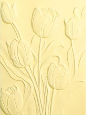 3D Flowers Theme Plastic Embossing Folders Tulip for DIY Scrapbooking Photo Album Card Paper Craft Decoration for Card Making,Embossing Template Paper Card Embossing Stencil