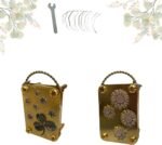 Micro Flower Press, Plants Art & Crafts Metal Flowers Pressing, DIY Pressed Plant Preservation Kit for Arts and Crafts Lovers, Plant Lover Ideal Gifts (Shamrock+Sunflower)