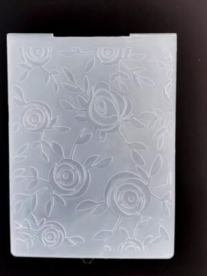 1PC Rose Flower Background Embossing Folder for Card Making Floral DIY Plastic Scrapbooking Photo Album Card Paper DIY Craft Decoration Template Mold