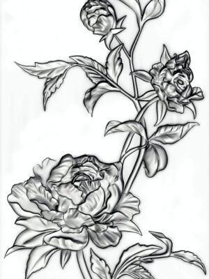 3-D Texture Fades Embossing Folder-Mini Roses by , 665632, One Size, Multicolor
