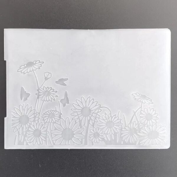 Spring Daisy Flower Butterfly Plastic Embossing Folders for Card Making Scrapbooking and Other Paper Crafts