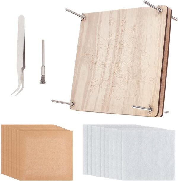 Professional Flower Press for Adults 8 Layers 10.8x10.8 Inch Large Wooden Flower Press Kit DIY Dried Flowers Crafts Flower Pressing Kit DIY Pressed Flower Preservation Kit