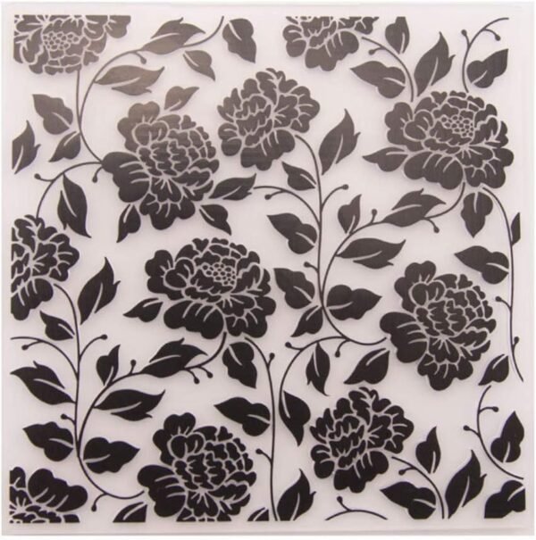 Rose Plastic Embossing Folders for Card Making Flowers Leaves Embossing Template Folder for Scrapbooking DIY Album Paper Crafting