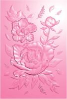 3D Embossing Folder for Card Making,Flower Clear Plastic Texture Fades Embossing Folder Template for Scrapbooking and Other Paper Craft Album Stamps DIY Decoration