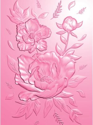 3D Embossing Folder for Card Making,Flower Clear Plastic Texture Fades Embossing Folder Template for Scrapbooking and Other Paper Craft Album Stamps DIY Decoration