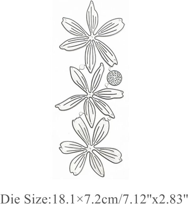Blooming Flowers Metal Die Cuts, Daisy Flowers Plant Coneflower Cutting Dies Cut Stencils for DIY Photo Decorative Embossing Paper Dies for Scrapbooking Card Making