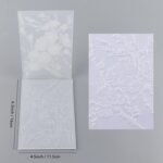 3D Embossing Folder for Card Making,Cherry Plum Blossom Clear Plastic Texture Fades Embossing Folder Template for Scrapbooking and Other Paper Craft Album Stamps DIY Decoration