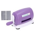 Manual Die Cutting Embossing Machine, Portable Cut Machines, 9 inch Opening Scrapbooking Machine Full Kit Included with Universal Plate System, White