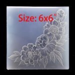 3D Flowers Leaves Corner Background Plastic Embossing Folders for Card Making Scrapbooking and Other Paper Crafts 4030102