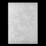 Butterflies 3D Embossing Folder 4 x 6-inch Leaves Background Plastic Embossing Folders Textured Flowers Leaves Embossed Template for Card Making Scrapbooking Paper Crafts