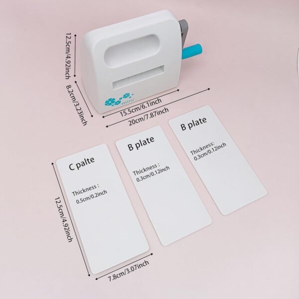 3inch Opening Mini Die Cut Machine Embossing Folder Use Machine, Manual Portable Embossing Machines Full Kit Included, for Art, Craft, Scrapbooking for DIY Craftsmen and Beginners