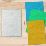 Summer Sea Wave Plastic Embossing Folders for Card Making Retro Ocean Wave Pattern Background Scrapbooking Plastic Template Photo Album Card Paper Handmade DIY Craft Decoration Template Molds