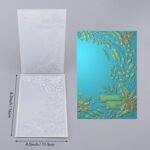 3D Embossing Folder for Card Making, Flowers Lit Candles Clear Plastic Texture Fades Embossing Folder Template for Scrapbooking and Other Paper Craft Album Stamps DIY Decoration