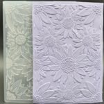 Plastic Embossing Folder (5 Inch x 7 Inch | Big Flowers Pattern) Paper Crafts Plastic Textured Impressions for Card Making Scrapbooking