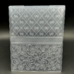 3D Plastic Embossing Folder Template Bow&Small Flowers Texture 4.7x5.91 Inch for Card Making DIY Scrapbooking Paper Crafting Handmade Crafts Scrapbooking Arts Supplies Scrapbook Decor