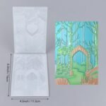 3D Embossing Folder for Card Making, Deep Forest, Castle Plastic Texture Fades Embossing Folder Template for Scrapbooking Cardstock Album DIY Decoration Paper Crafting 6.3x4.5inch