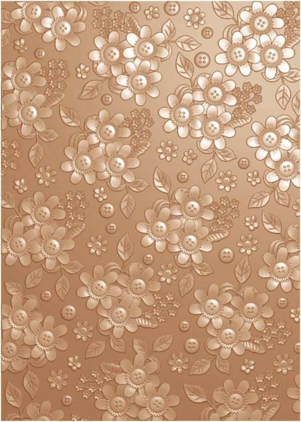 3D Embossing Folder for Card Making,Mini Blooms Clear Plastic Texture Fades Embossing Folder Template for Scrapbooking and Other Paper Craft Album Stamps DIY Decoration