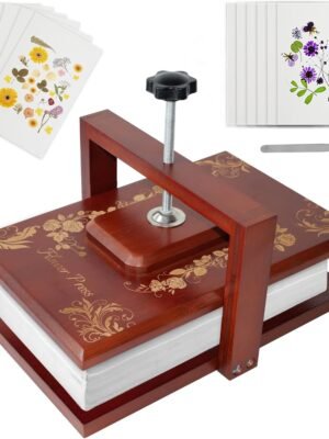 Large Flower Press Kit 11.6 * 7.9 inch Even Pressure Flower Pressing DIY Art & Craft Kit for Adults Dried Flower Leaf Paper Plant Preservation Kit Great Gifts for Plant and Crafts Lover