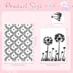 12 Pieces Embossing Folders Embossing Machine Template Paper Card Decorating Mold for Card Making DIY Craft Template Flower Scrapbook Photo Album Craft Decoration, 5.9 x 4.1 Inch