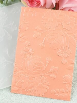 3D Flowers Embossing Folders for Card Making,Embossing Template Paper Card Embossing Stencil for DIY Scrapbooking Photo Album Card Paper Craft Decoration 6.3" L x 4.5" W.(16x11.5cm)