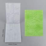 3D Embossing Folder for Card Making,Hummingbird and Flowers Clear Plastic Texture Fades Embossing Folder Template for Scrapbooking and Other Paper Craft Album Stamps DIY Decoration