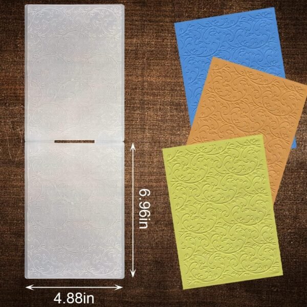 Retro Flower Lace Background Plastic Embossing Folders for Card Making Vintage Lace Flowers Background Scrapbooking Plastic Template Photo Album Card Paper Handmade DIY Craft Decoration Template Molds