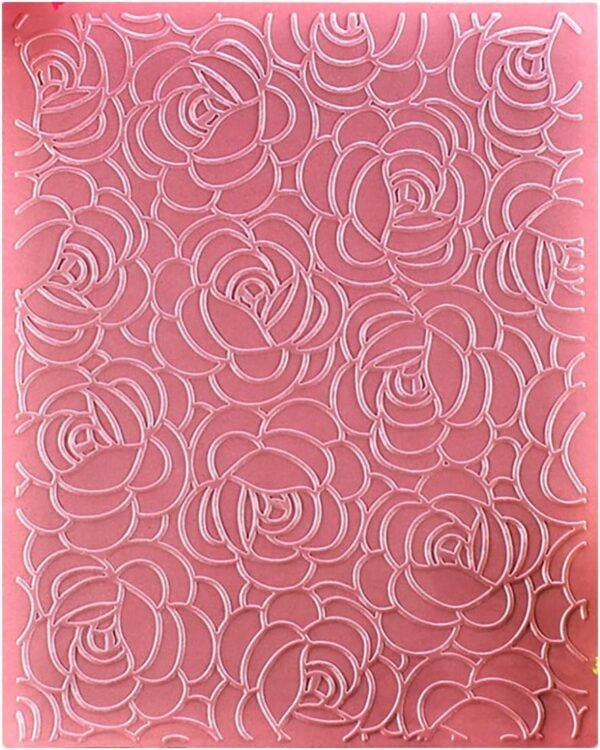 Flowers Plastic Embossing Folders for Card Making Scrapbooking and Other Paper Crafts, 12.1x15.2cm