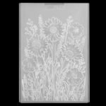 3D Embossing Folders,4.33 X 6.3 in Embossing Folders for Card Making, Daisy Flowers and Leaves Background, Embossed Plastic Embossings Folder Clearance, for Scrapbooking, Paper Art