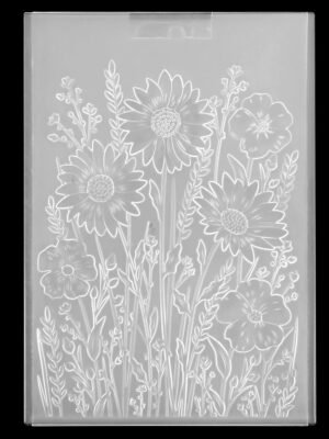 3D Embossing Folders,4.33 X 6.3 in Embossing Folders for Card Making, Daisy Flowers and Leaves Background, Embossed Plastic Embossings Folder Clearance, for Scrapbooking, Paper Art