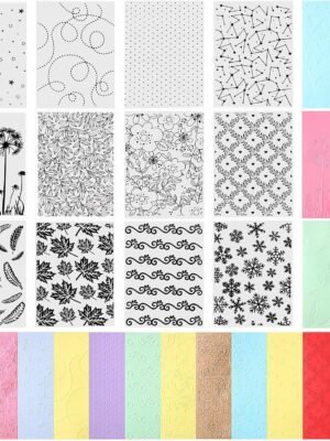 12 Pieces Embossing Folders Embossing Machine Template Paper Card Decorating Mold for Card Making DIY Craft Template Flower Scrapbook Photo Album Craft Decoration, 5.9 x 4.1 Inch