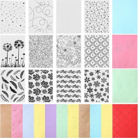 12 Pieces Embossing Folders Embossing Machine Template Paper Card Decorating Mold for Card Making DIY Craft Template Flower Scrapbook Photo Album Craft Decoration, 5.9 x 4.1 Inch