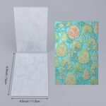 3D Embossing Folder for Card Making,Forest TreesTheme Clear Plastic Texture Fades Embossing Folder Template for Scrapbooking and Other Paper Craft Album Stamps DIY Decoration